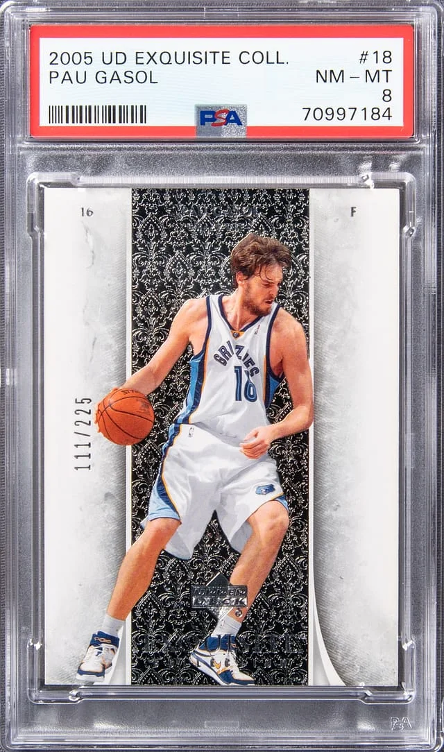 2005 UD Exquisite Collection Pau Gasol #18 card image