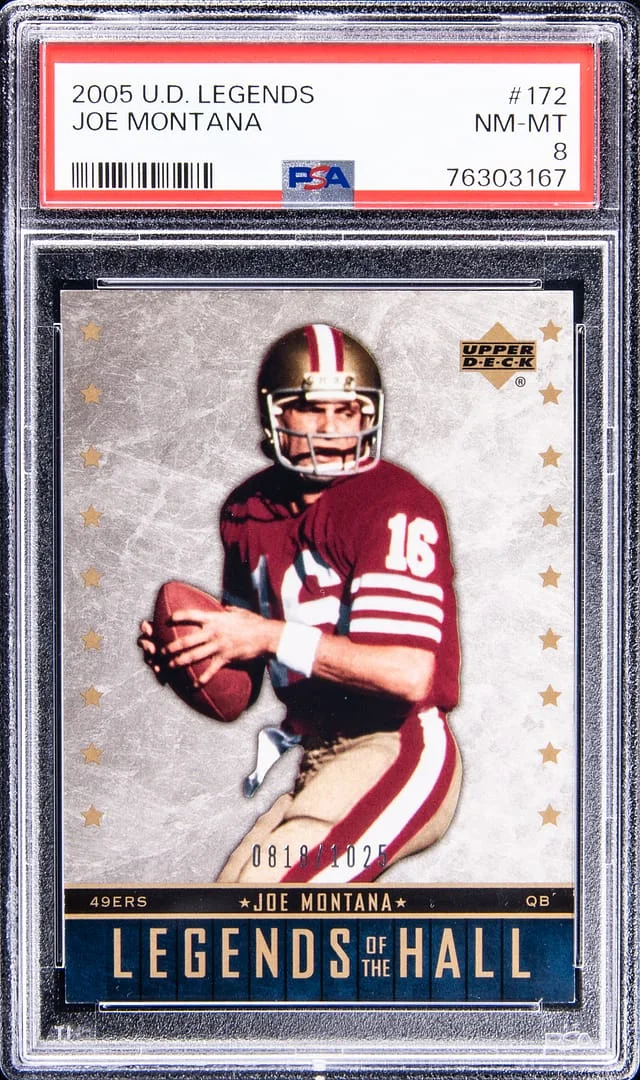 2005 UD Legends Joe Montana #172 card image