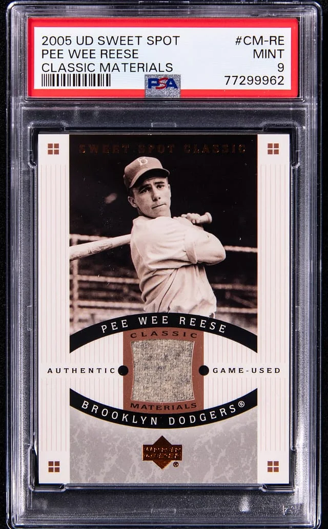 2005 U.D Sweet Spot Classic Materials Pee Wee Reese #CM-RE card image