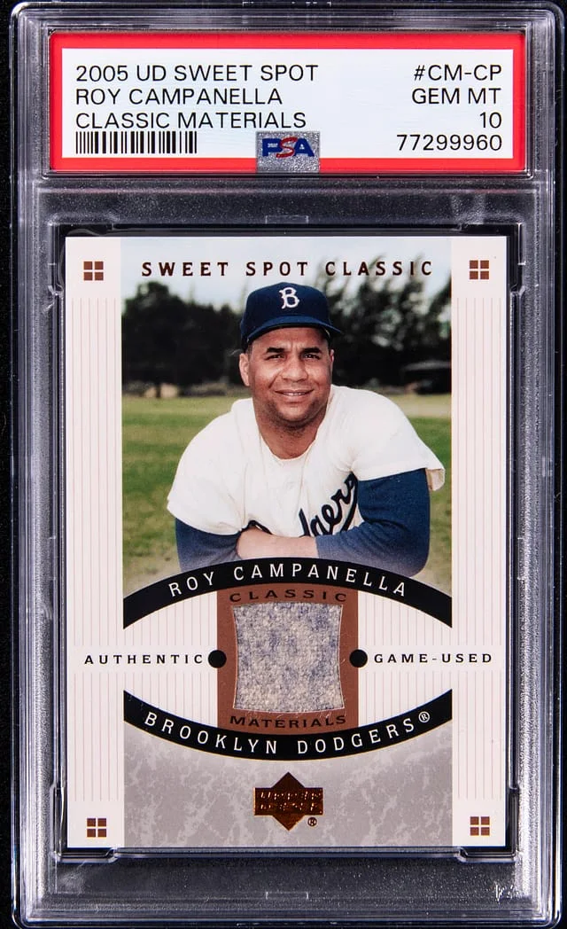 2005 U.D Sweet Spot Classic Materials Roy Campanella #CM-CP card image