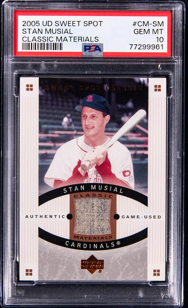 2005 U.D Sweet Spot Classic Materials Stan Musial #CM-SM card image