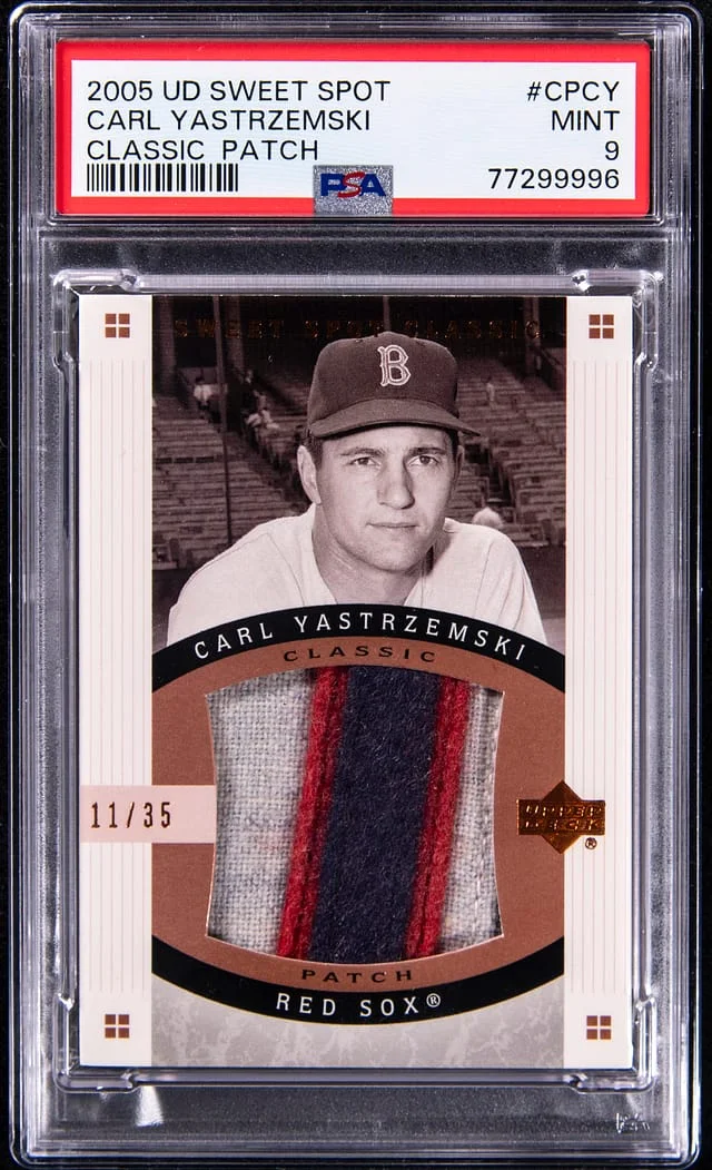 2005 U.D Sweet Spot Classic Patch Carl Yastrzemski #CPCY card image