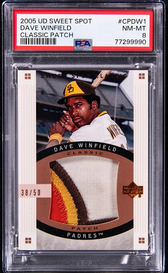 2005 U.D Sweet Spot Classic Patch Dave Winfield #CPDW1 card image