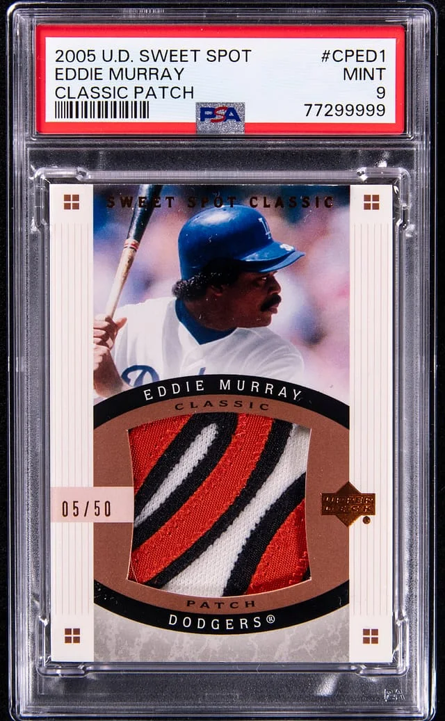 2005 U.D Sweet Spot Classic Patch Eddie Murray #CPED1 card image