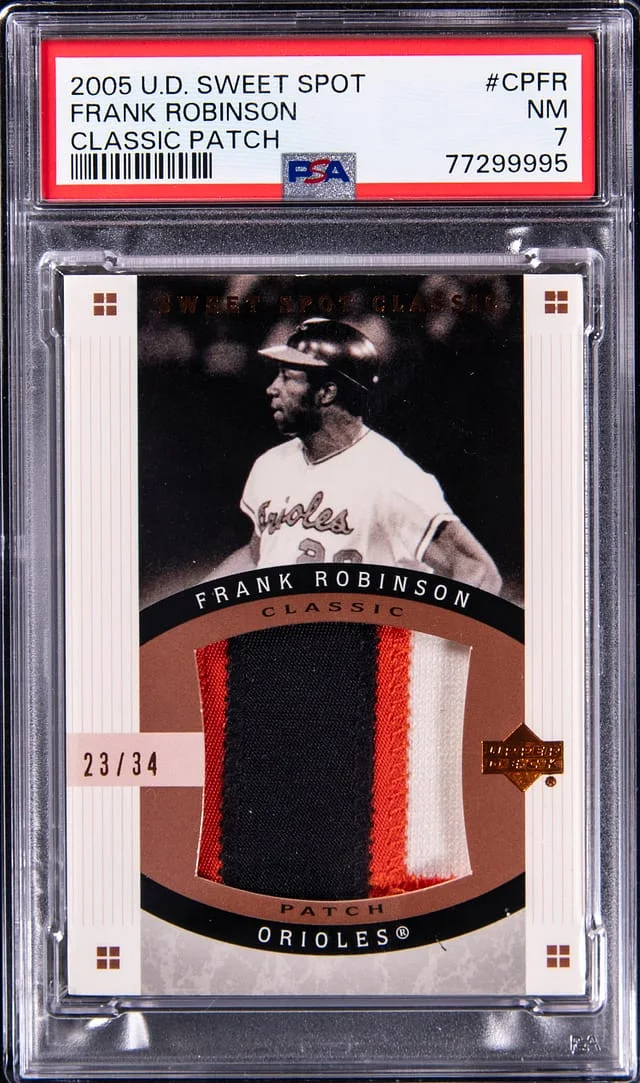 2005 U.D Sweet Spot Classic Patch Frank Robinson #CPFR card image