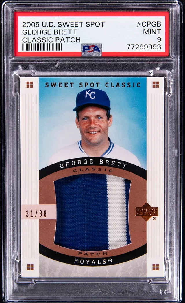 2005 U.D Sweet Spot Classic Patch George Brett #CPGB card image