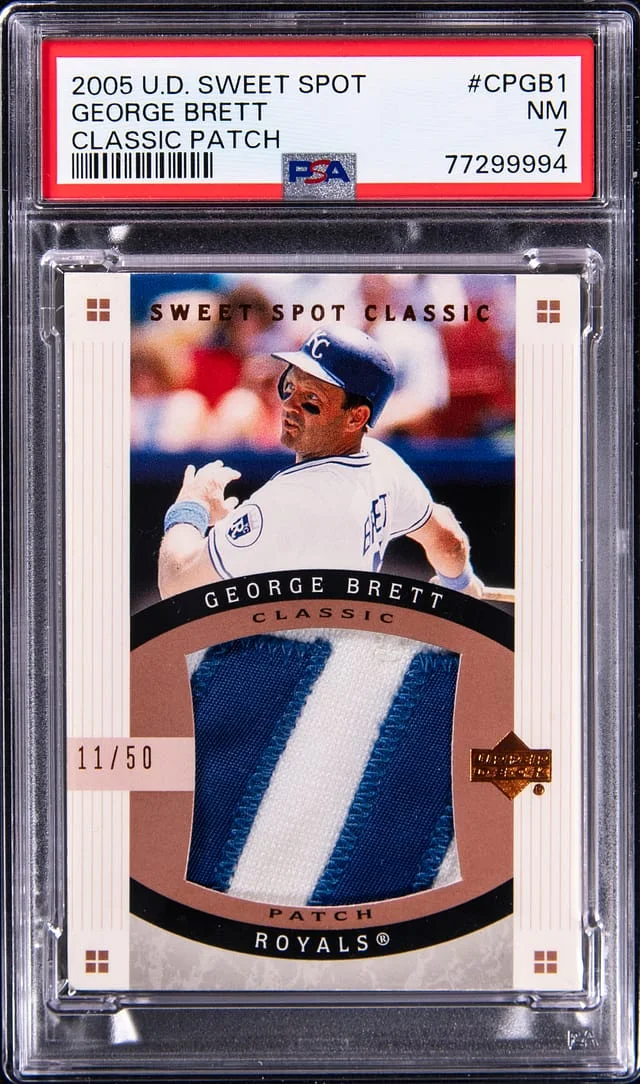 2005 U.D Sweet Spot Classic Patch George Brett #CPGB1 card image