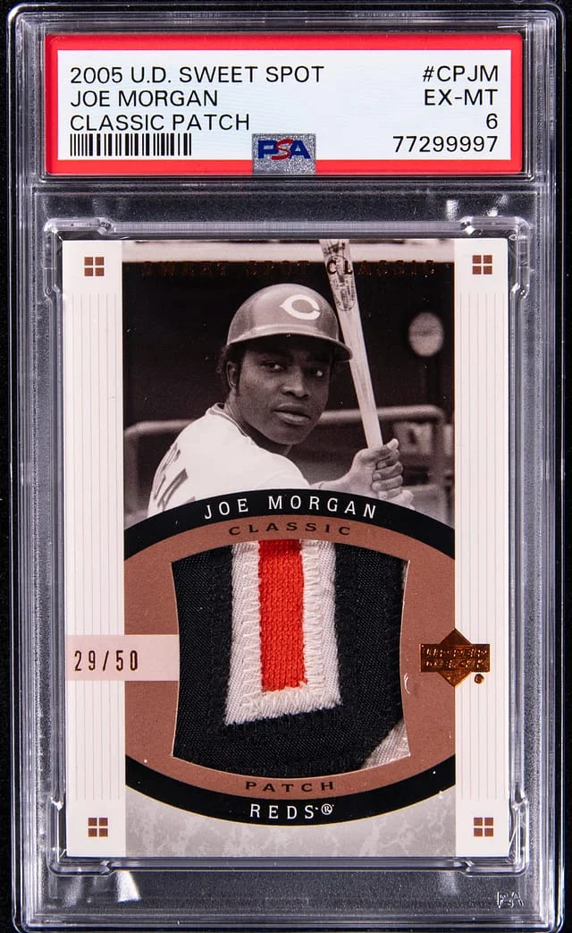 2005 U.D Sweet Spot Classic Patch Joe Morgan #CPJM card image