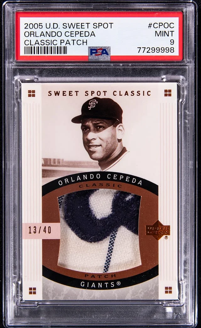 2005 U.D Sweet Spot Classic Patch Orlando Cepeda #CPOC card image