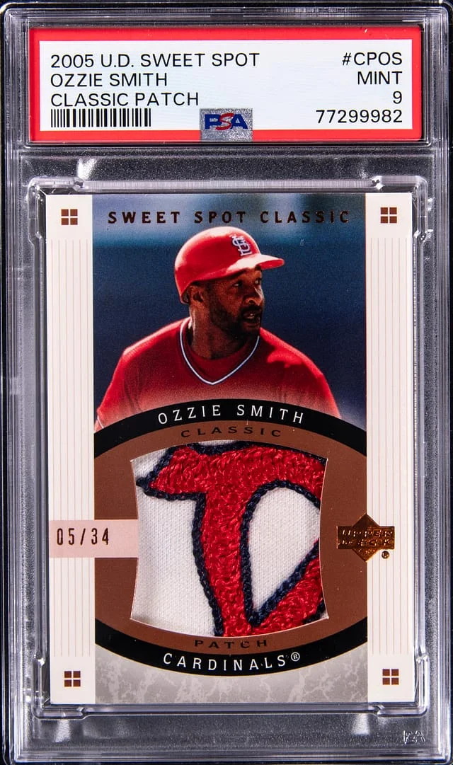 2005 U.D Sweet Spot Classic Patch Ozzie Smith #CPOS card image