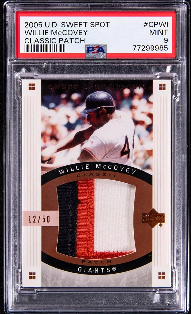 2005 U.D Sweet Spot Classic Patch Willie McCovey #CPWI card image