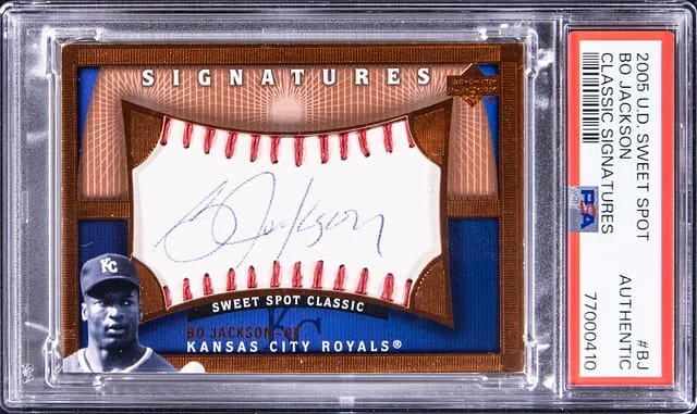 2005 U.D Sweet Spot Classic Signature Bo Jackson #BJ card image