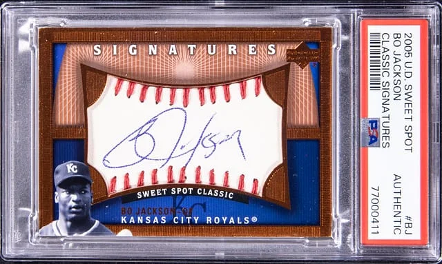 2005 U.D Sweet Spot Classic Signatures Bo Jackson #BJ card image