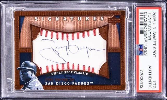 2005 U.D Sweet Spot Classic Signatures Tony Gwynn #TG card image