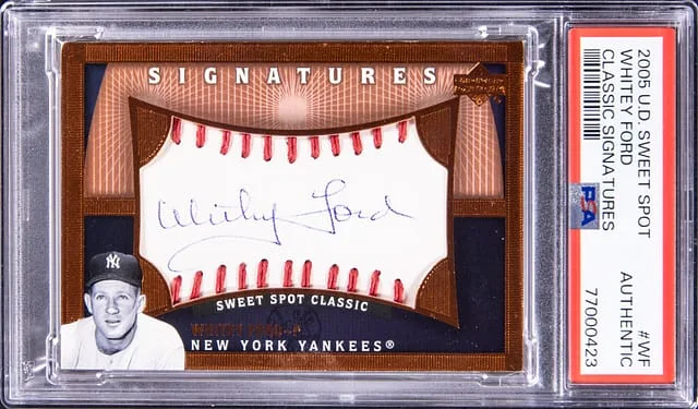 2005 U.D Sweet Spot Classic Signatures Whitey Ford #WF card image