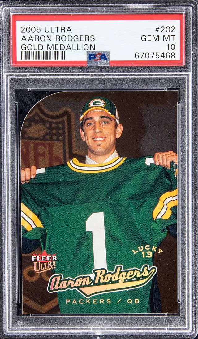2005 Ultra Aaron Rodgers Gold Medallion #202 card image