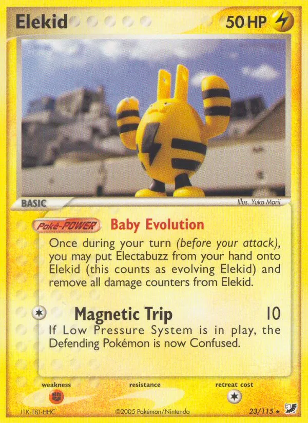 2005 Unseen Forces Elekid Rare #023/115 Rare card image