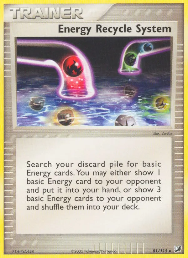 2005 Unseen Forces Energy Recycle System Uncommon #081/115 Uncommon card image