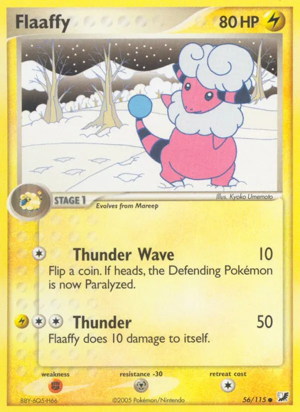 2005 Unseen Forces Flaaffy Common #056/115 Common card image