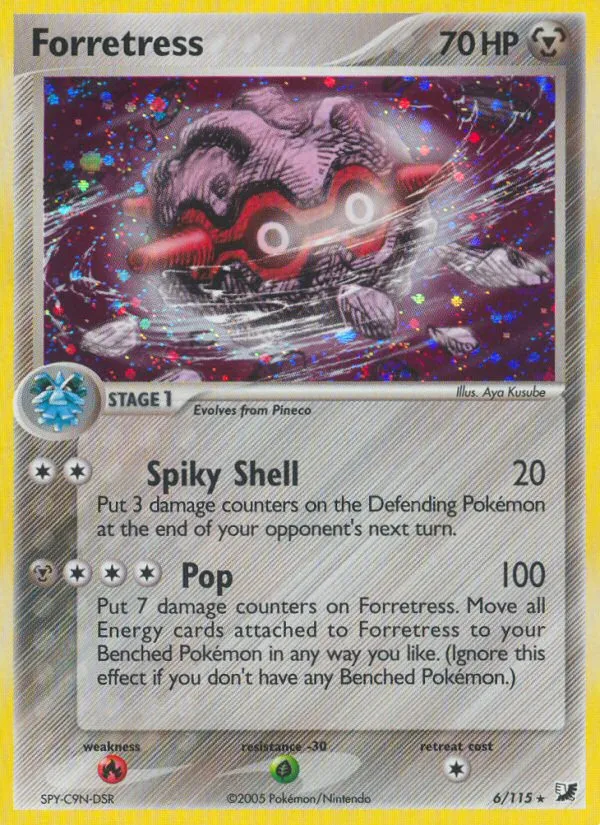 2005 Unseen Forces Forretress Rare Holo #006/115 Rare Holo card image