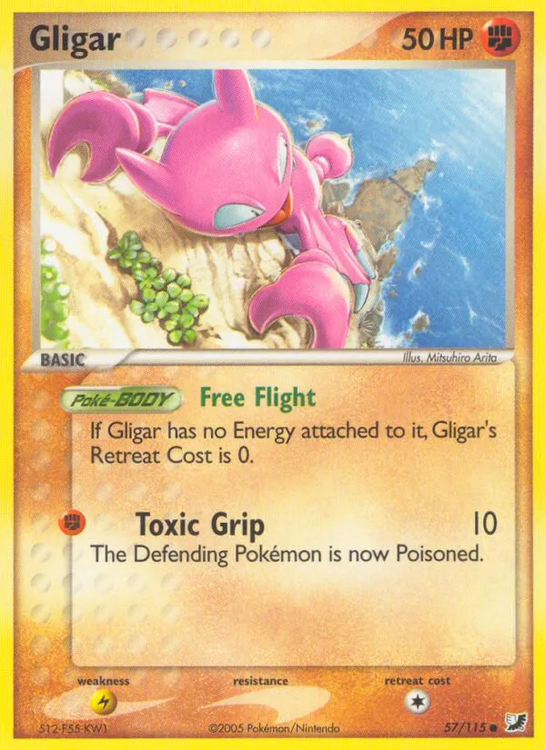 2005 Unseen Forces Gligar Common #057/115 Common card image
