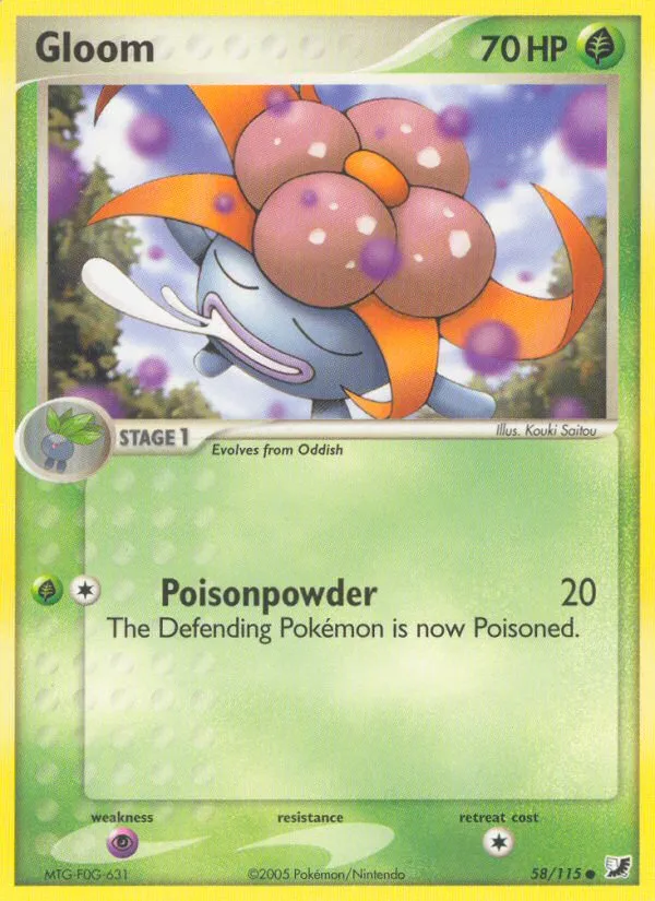 2005 Unseen Forces Gloom Common #058/115 Common card image