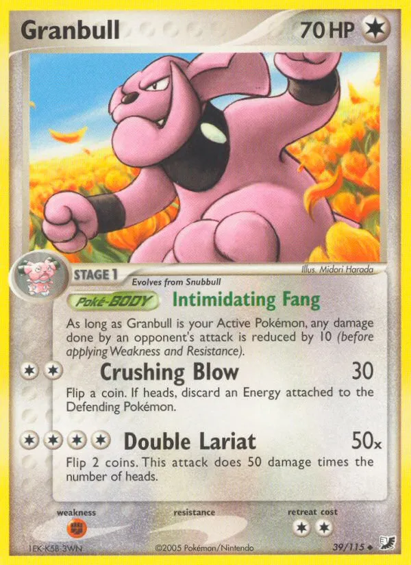 2005 Unseen Forces Granbull Uncommon #039/115 Uncommon card image