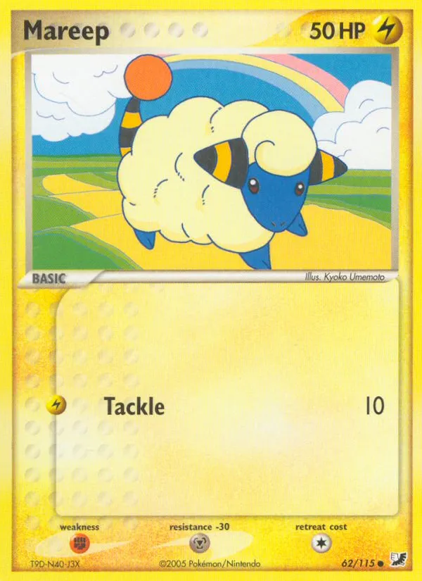 2005 Unseen Forces Mareep Common #062/115 Common card image
