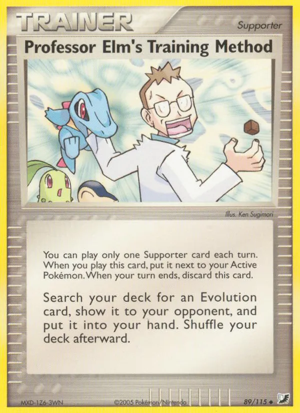 2005 Unseen Forces Professor Elm's Training Method Uncommon #089/115 Uncommon card image