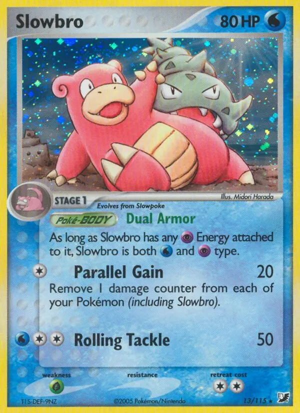 2005 Unseen Forces Slowbro Rare Holo #013/115 Rare Holo card image