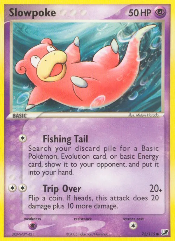 2005 Unseen Forces Slowpoke Common #072/115 Common card image