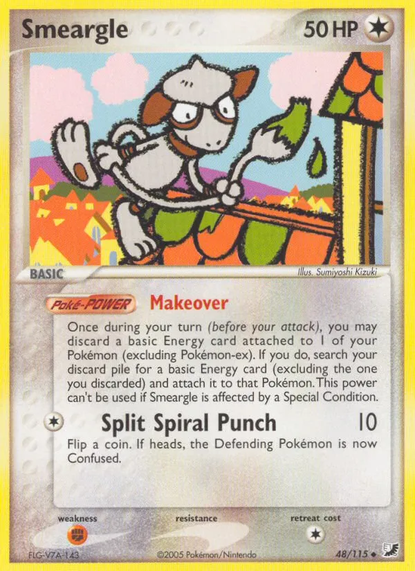 2005 Unseen Forces Smeargle Uncommon #048/115 Uncommon card image