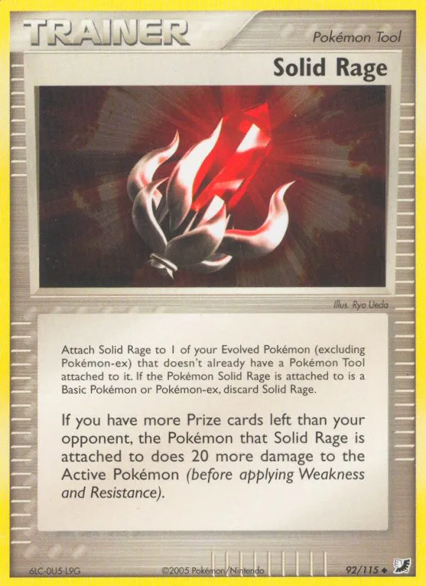 2005 Unseen Forces Solid Rage Uncommon #092/115 Uncommon card image