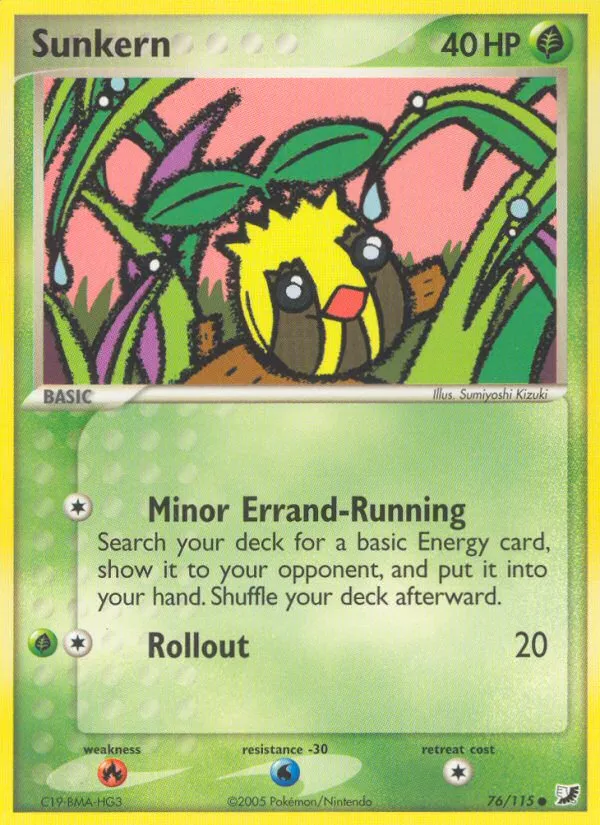 2005 Unseen Forces Sunkern Common #076/115 Common card image