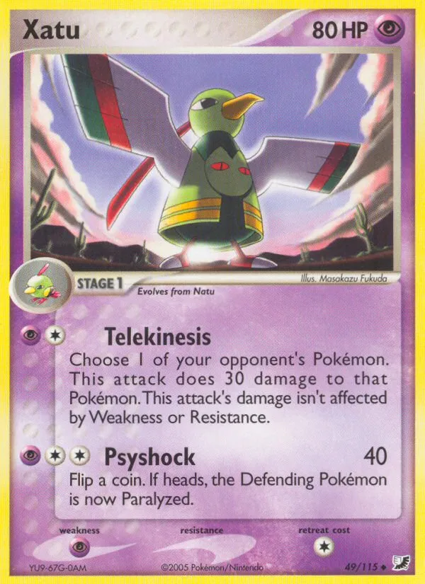 2005 Unseen Forces Xatu Uncommon #049/115 Uncommon card image