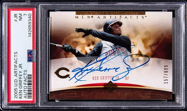 2005 Upper Deck Artifacts Ken Griffey Jr. Auto Facts #JR card image