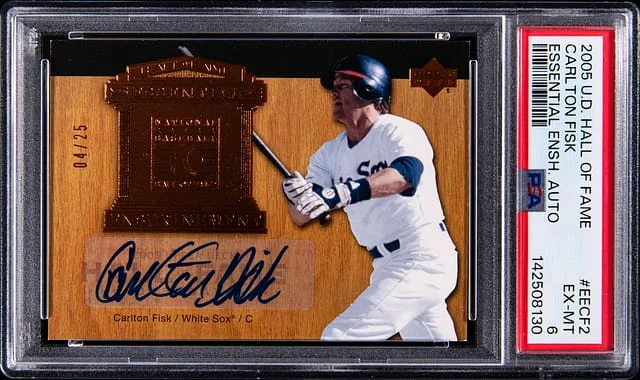 2005 Upper Deck Carlton Fisk Hall Of Fame Essential Enshrinement #EE-CF2 card image