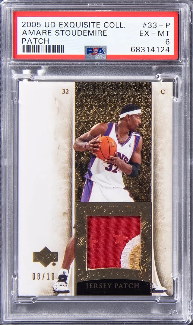 2005 Upper Deck Exquisite Collection Amare Stoudemire Patch #33-P card image