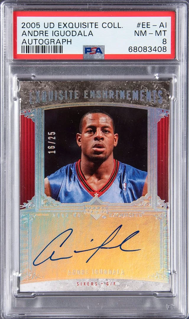 2005 Upper Deck Exquisite Collection Andre Iguodala Autograph #EE-AI card image