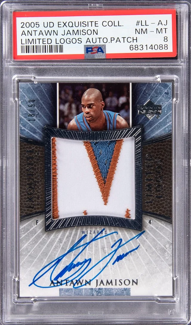 2005 Upper Deck Exquisite Collection Antawn Jamison Limited Logos #LL-AJ card image