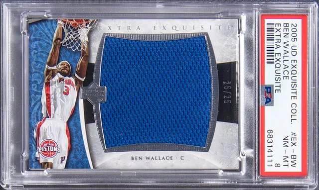 2005 Upper Deck Exquisite Collection Ben Wallace #EX-BW card image