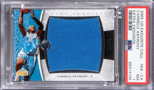 2005 Upper Deck Exquisite Collection Carmelo Anthony Extra Exquisite #EX-CA card image