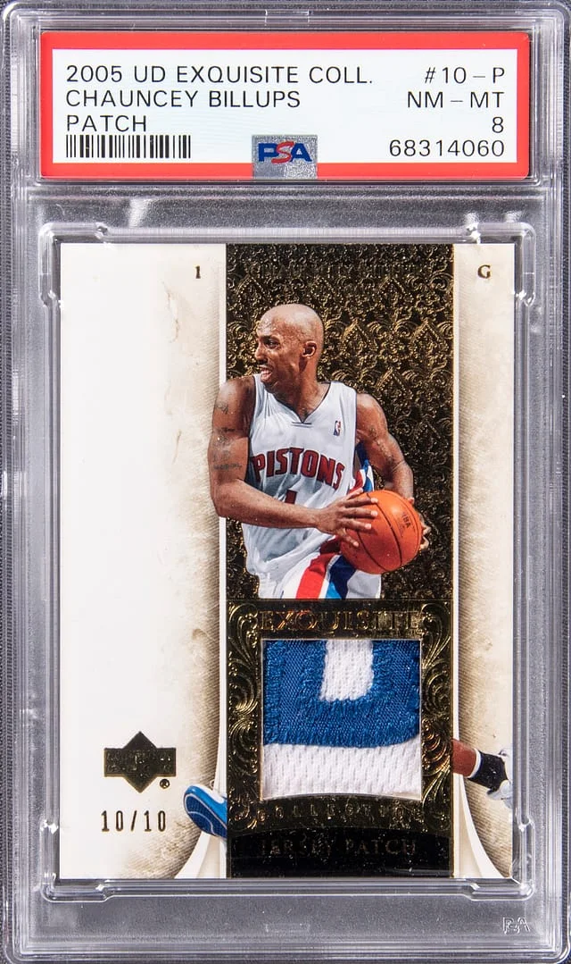 2005 Upper Deck Exquisite Collection Chauncey Billups Patch #10-P card image