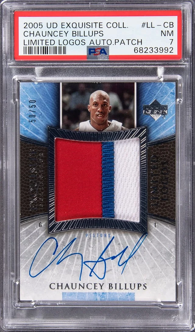 2005 Upper Deck Exquisite Collection Chauncey Billups Limited Logos #LL-TP card image