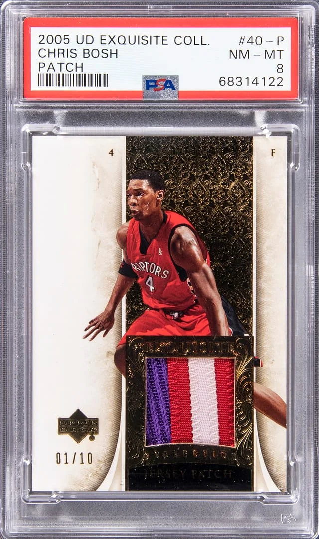 2005 Upper Deck Exquisite Collection Chris Bosh Patch #40-P card image