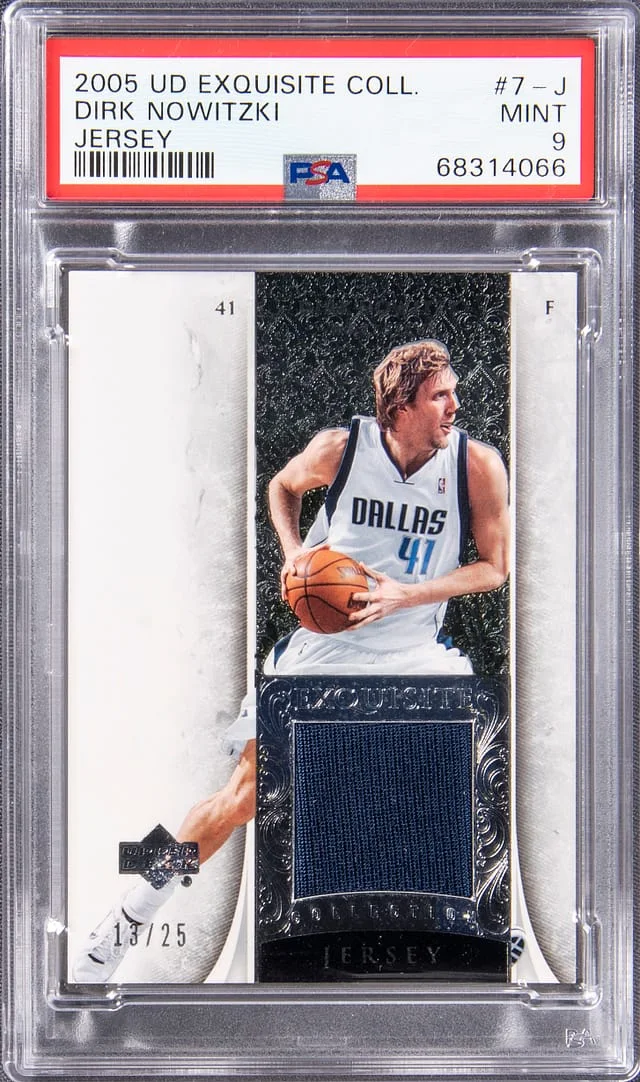 2005 Upper Deck Exquisite Collection Dirk Nowitzki #7-J card image