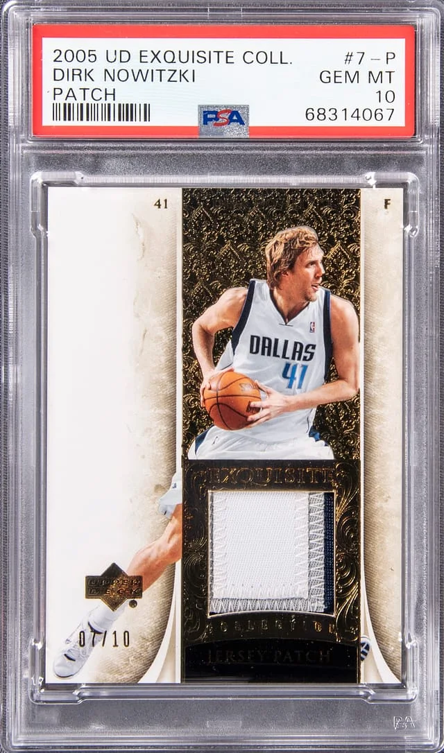 2005 Upper Deck Exquisite Collection Dirk Nowitzki #7-P card image