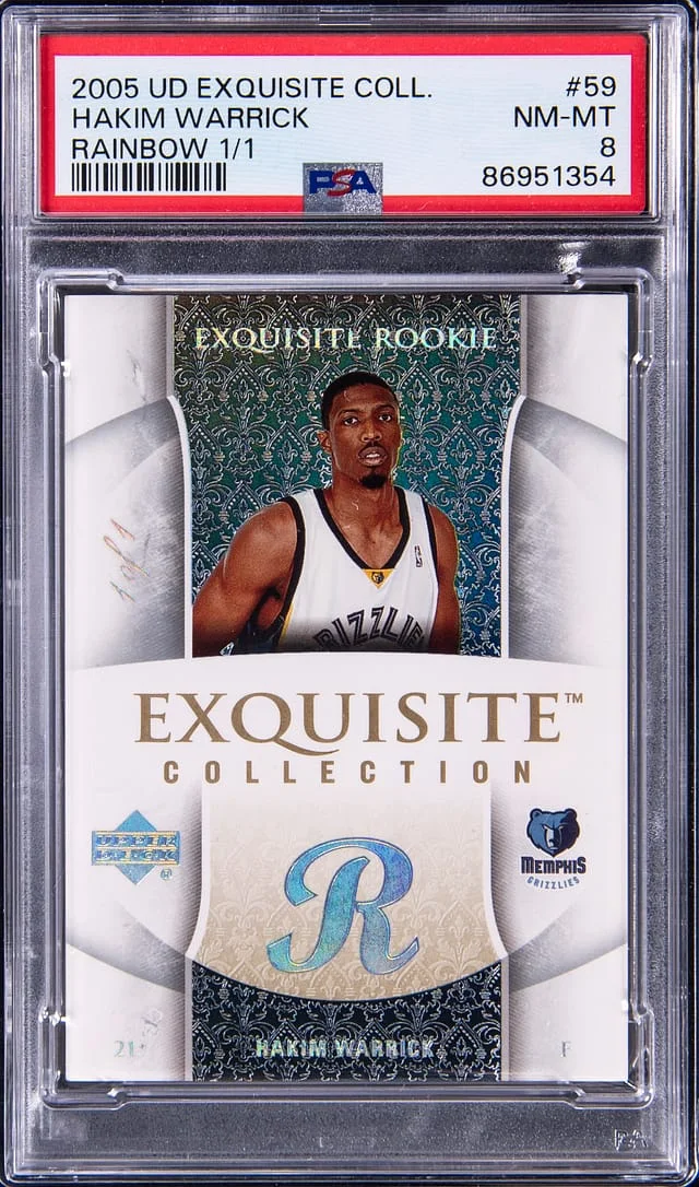 2005 Upper Deck Exquisite Collection Hakim Warrick Rainbow #59 card image