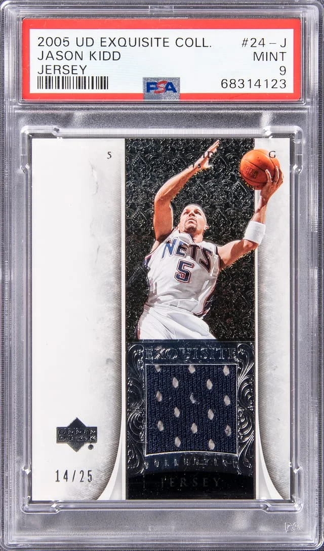 2005 Upper Deck Exquisite Collection Jason Kidd Jersey #24-J card image
