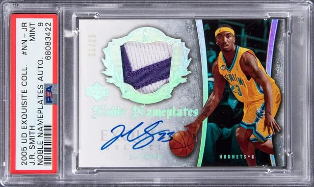 2005 Upper Deck Exquisite Collection J.R Smith Noble Nameplates Noble Nameplates Autograph #NN-JR card image